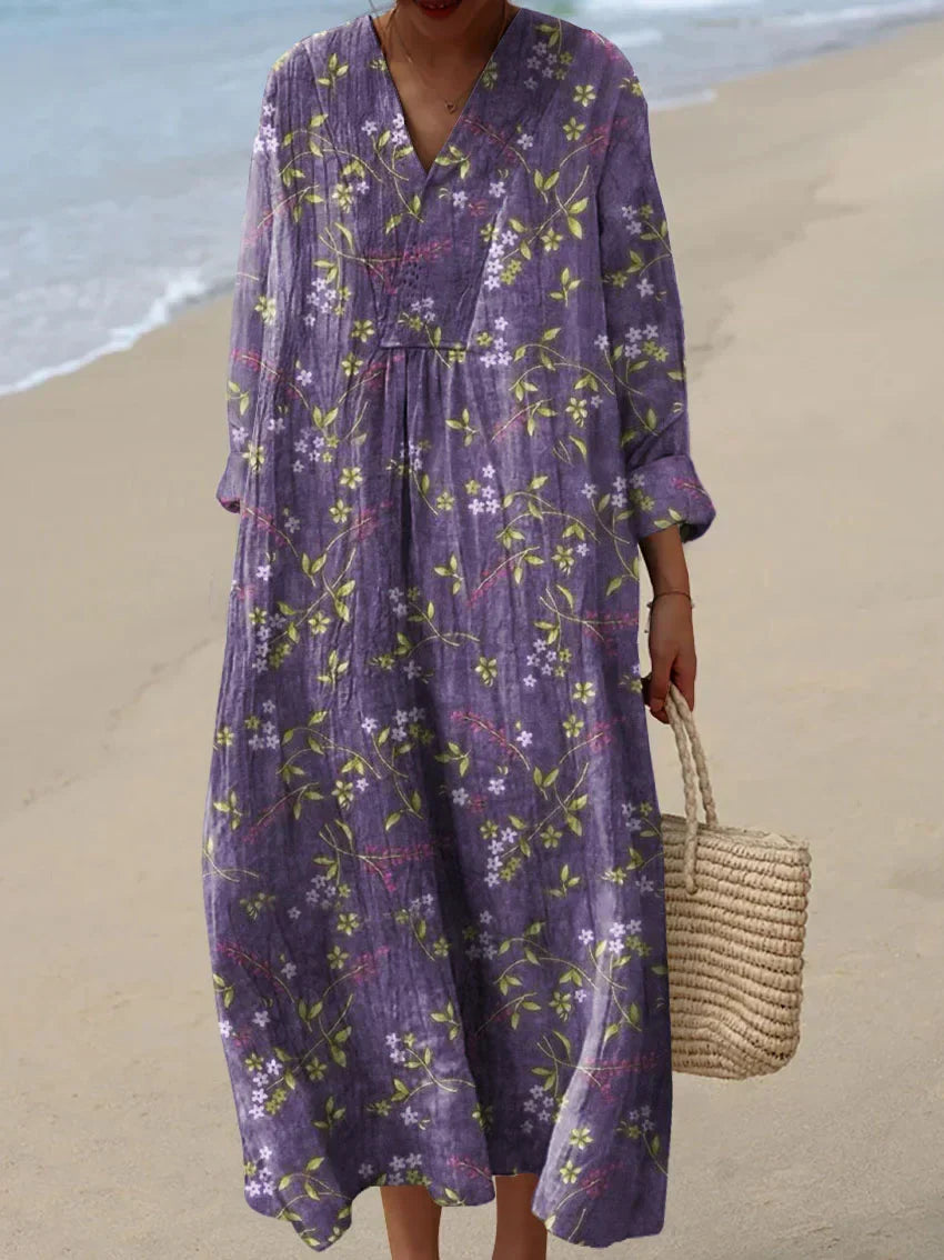 Charlotte | Art Inspired Cotton Dress Natural Beauty That Captures Attention