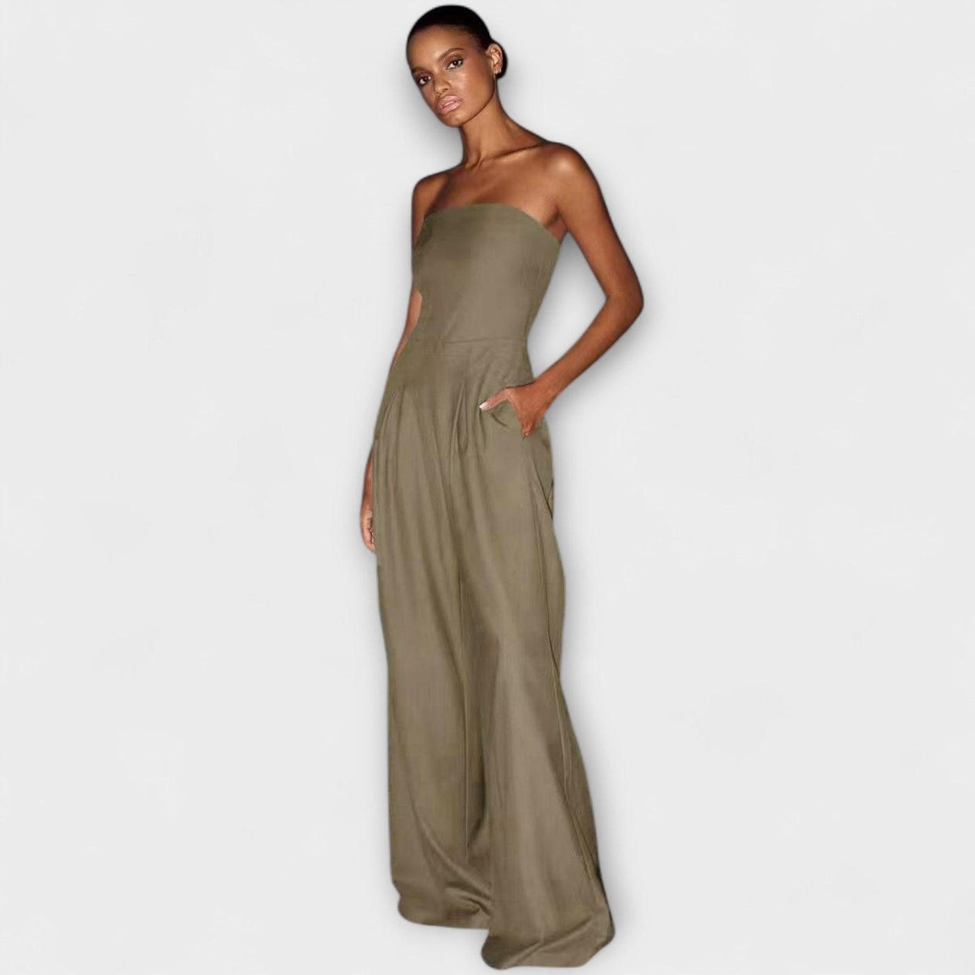 Chiara™ | Elegant Strapless Jumpsuit