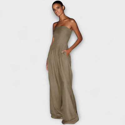 Chiara™ | Elegant Strapless Jumpsuit