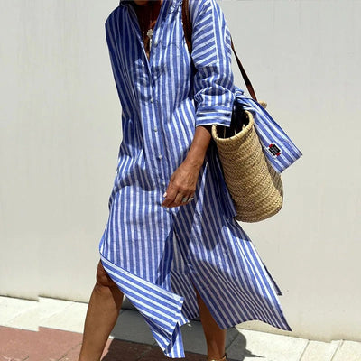 Armelle | Elegant Striped Summer Dress (Nearly Sold Out)