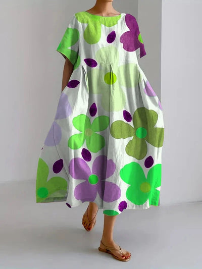 VALENTINA | Floral Summer Dress with Flattering Cut and Freedom of Movement