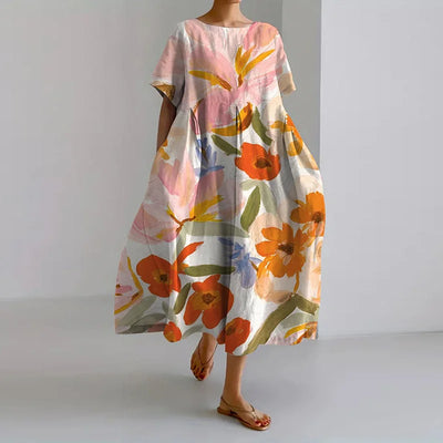 VALENTINE | Summer Floral Dress with a Flattering Cut and Freedom of Movement