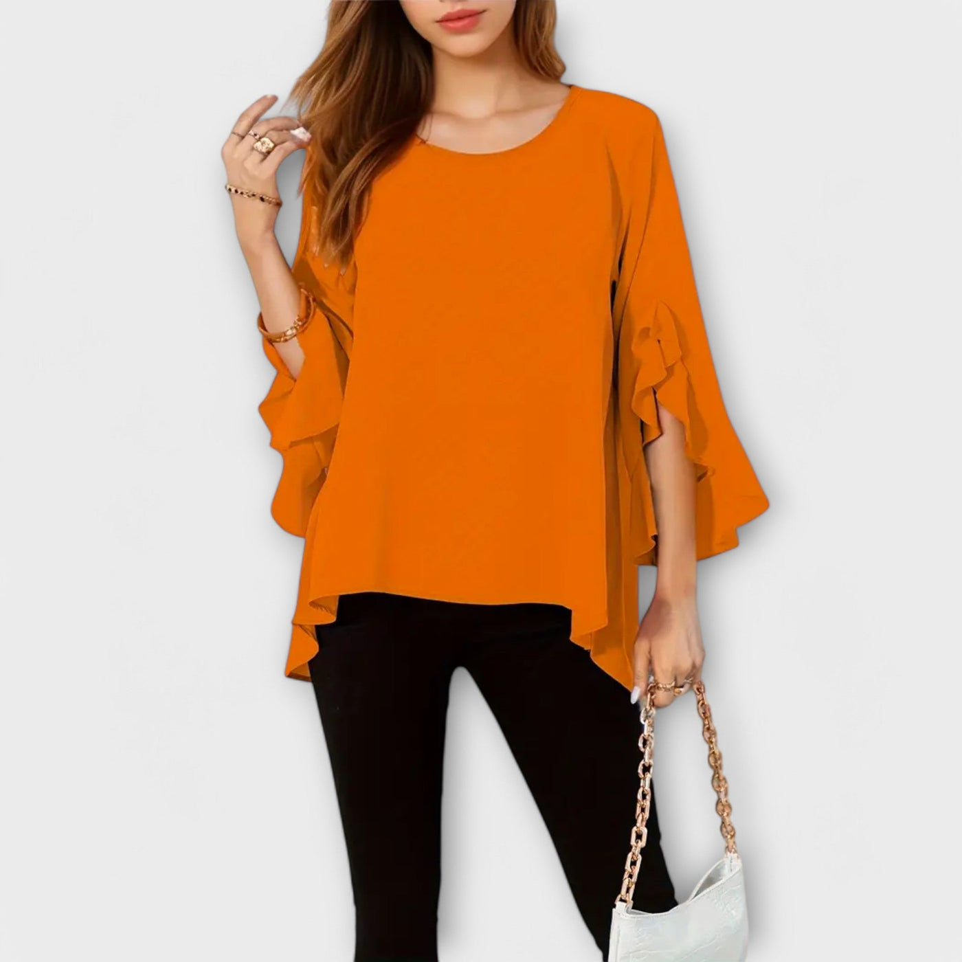 Aria – The Perfect Spring Blouse with Round Neck