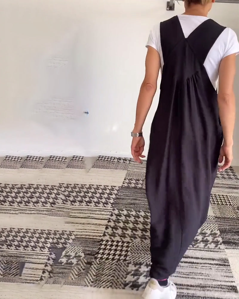 Alice | Casual Solid Strap Dress