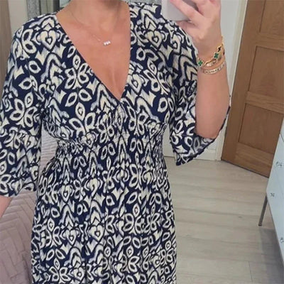 Lily Floral V-Neck Dress