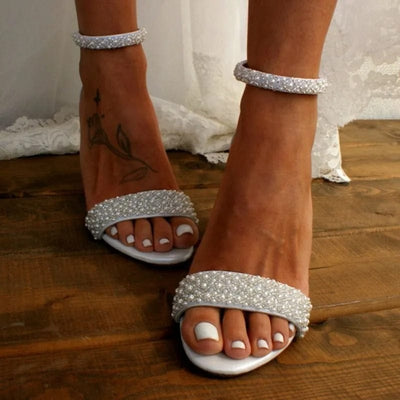 Elara Pearl Accent Heels