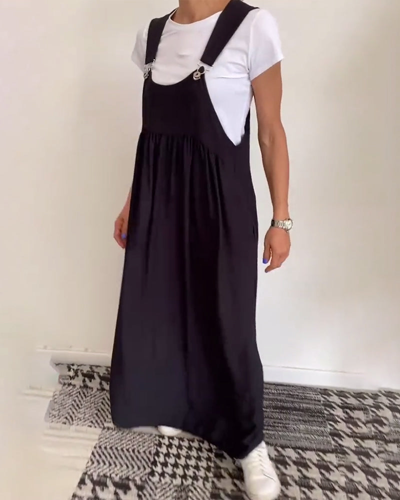 Alice | Casual Solid Strap Dress