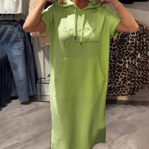 Mia™ | Casual dress with hood and feminine fit