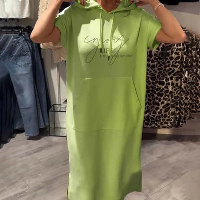 Mia™ | Casual dress with hood and feminine fit