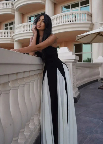 Ariane™ | Black and White Dress