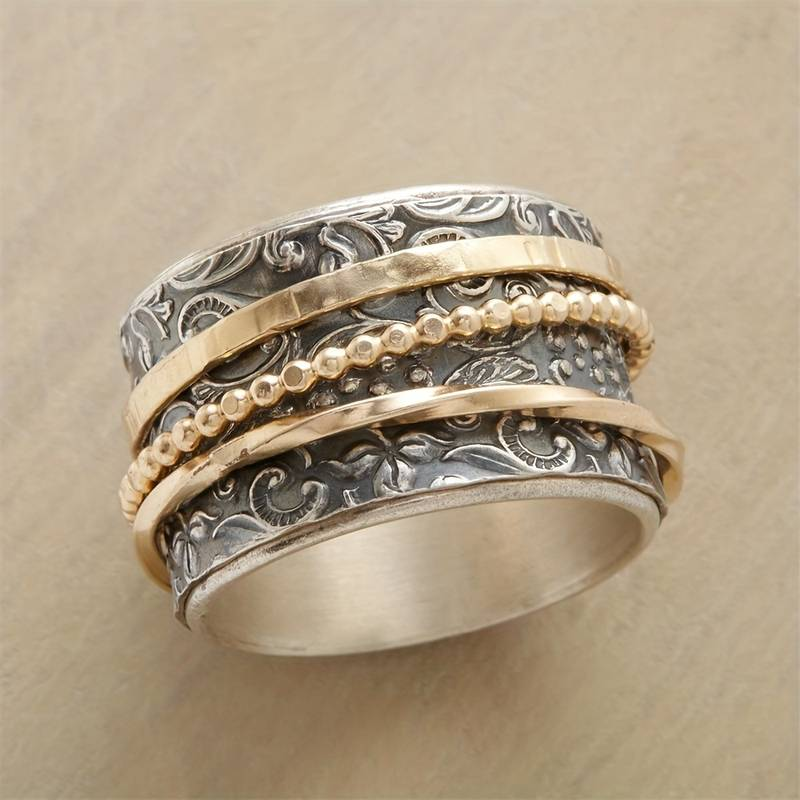 Antique Vintage Gold and Silver Ring