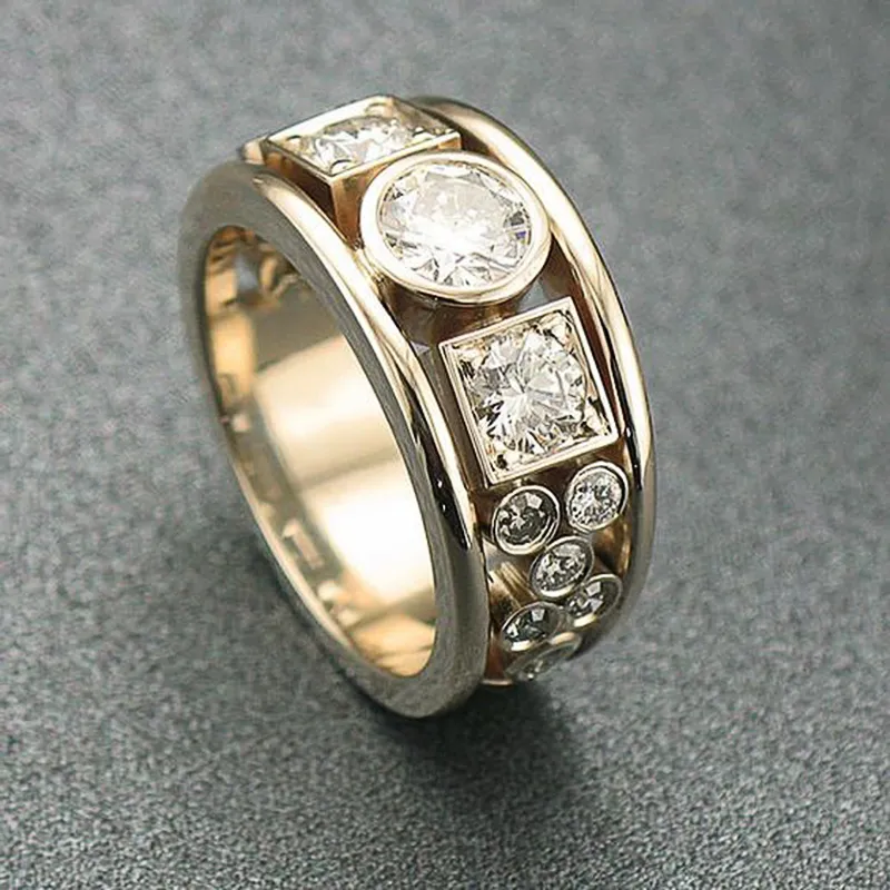Vintage Zirconia Gold Ring