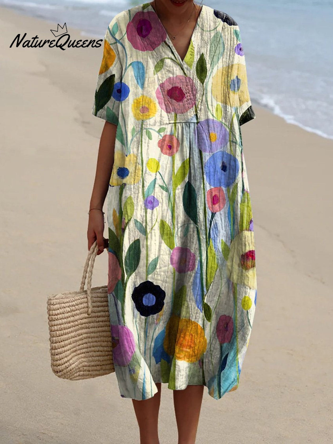 Aubane | Watercolour Flowers Dress
