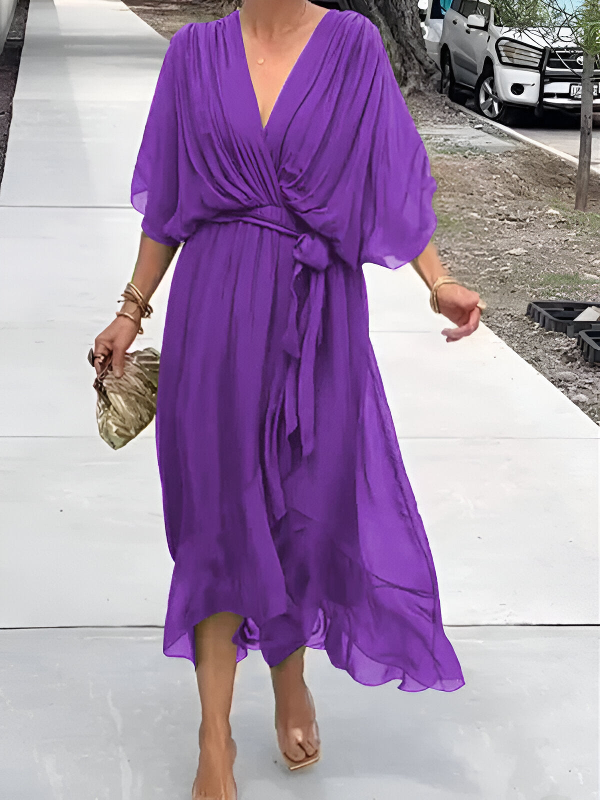 Alice | Elegant V-Neck Dress