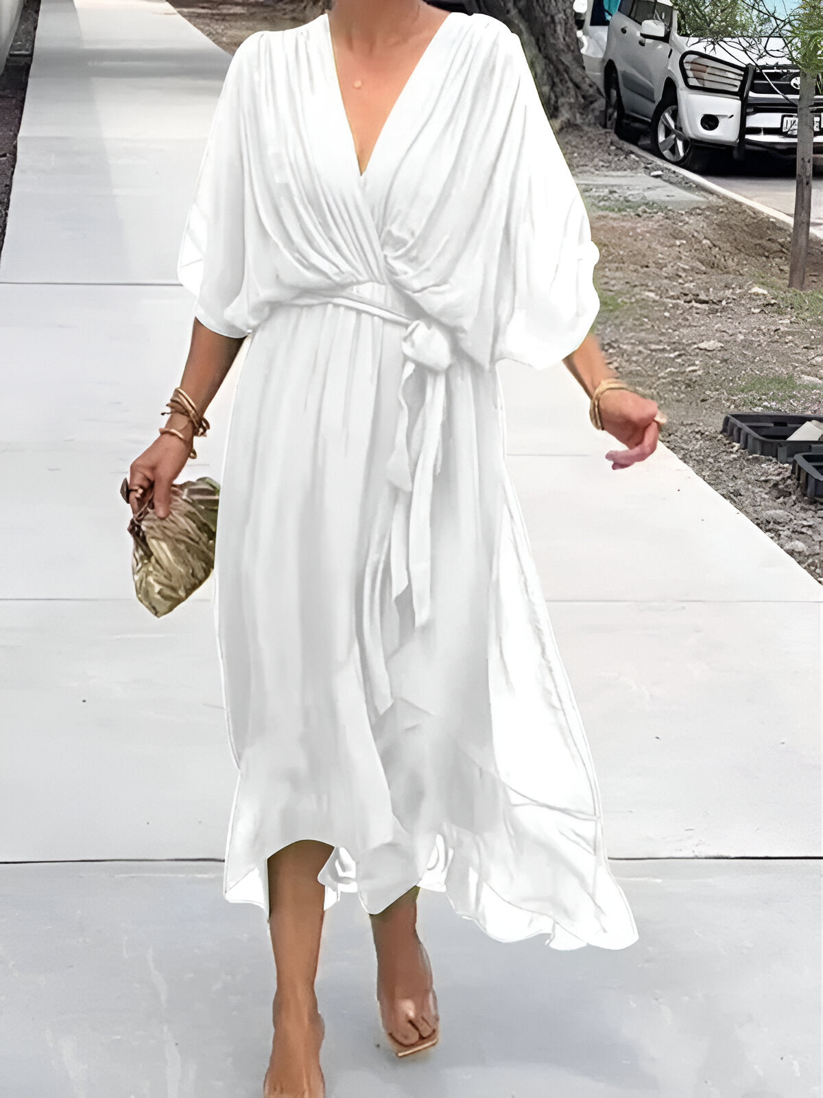 Alice | Elegant V-Neck Dress