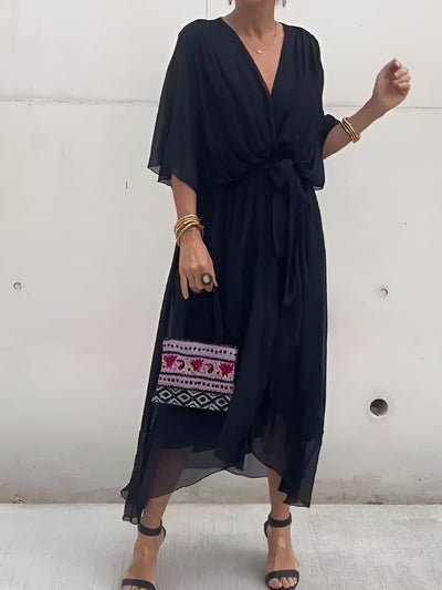 Annie™ | V-neck Chiffon Dress