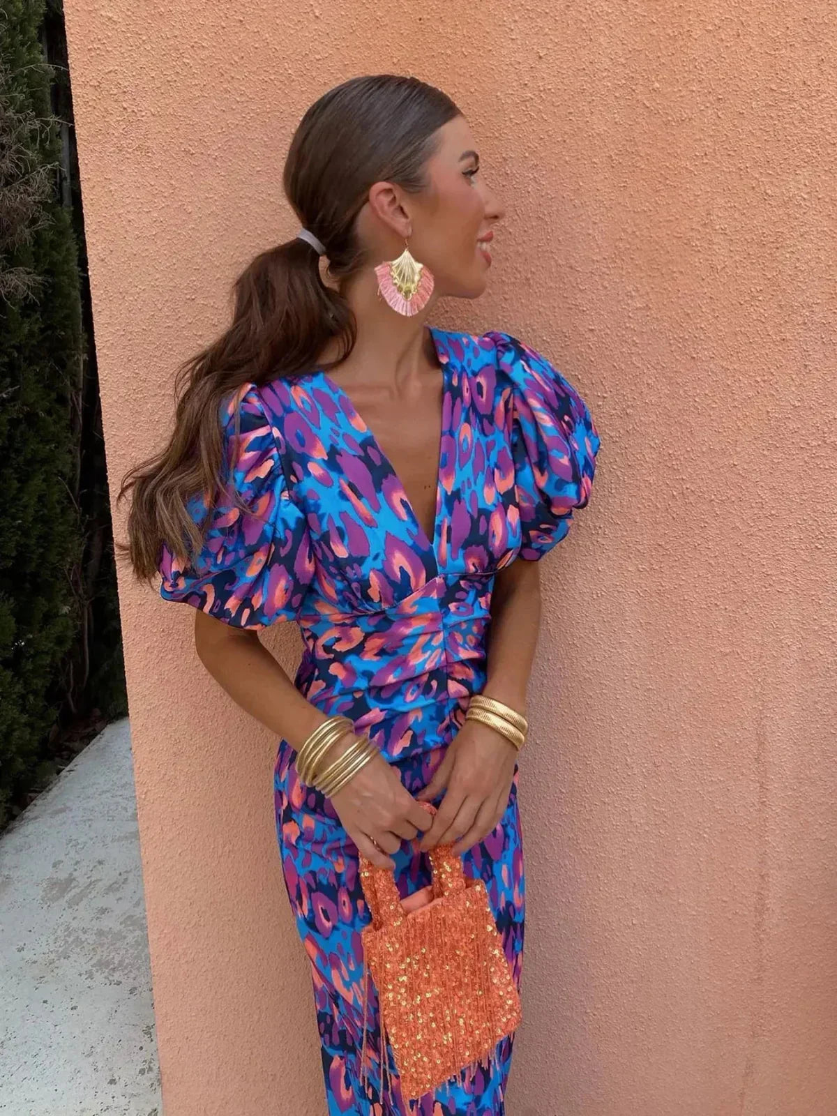 Giada™ | Colourful Midi Dress