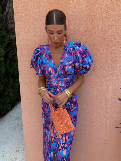 Arielle™ | Elegant and Vibrant Midi Dress