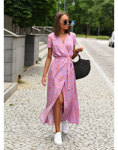 Suzanne | Elegant V-Neck Dress