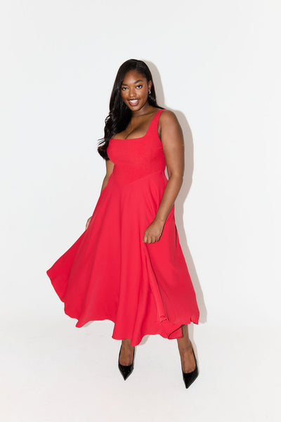 Amelia™ | Flowing Midi Dress