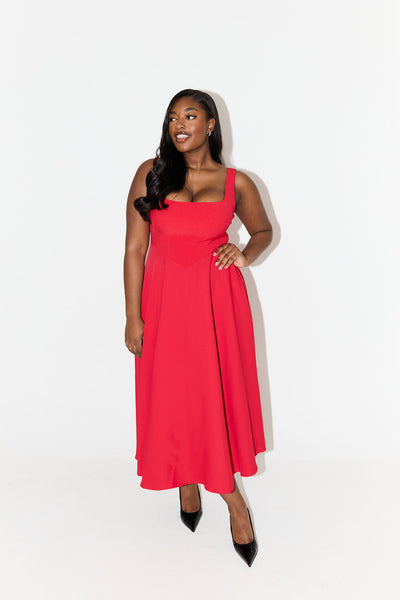 Amelia™ | Flowing Midi Dress