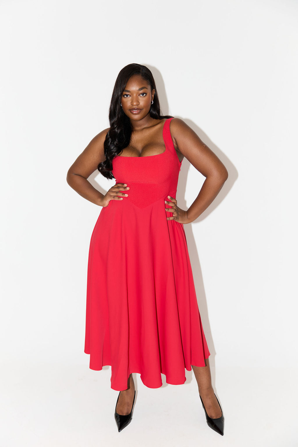 Amelia™ | Flowing Midi Dress