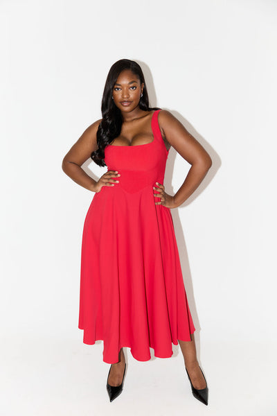 Amelia™ | Flowing Midi Dress
