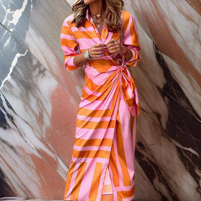 Amira - Wrap Print Dress