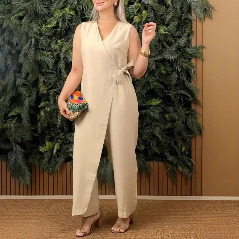 Apolline | Elegant V-Neck Jumpsuit