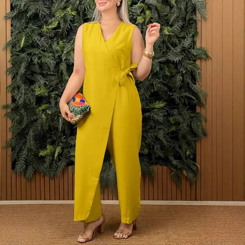 Apolline | Elegant V-Neck Jumpsuit