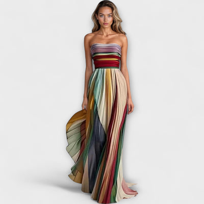 Leya – Strapless Pleated Dress
