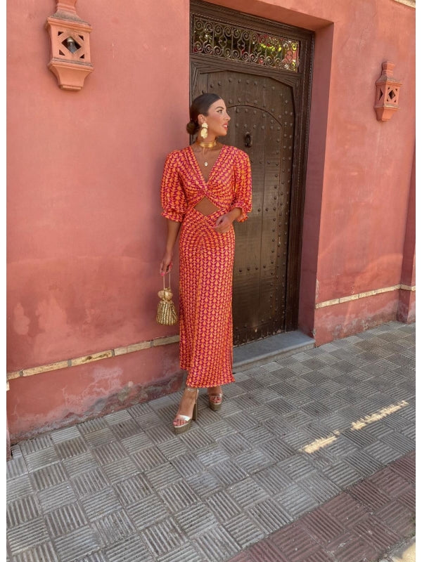 Lara™ | Summer Midi Dress – Bright, Flattering & Effortlessly Elegant