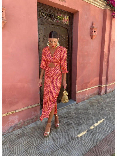 Lara™ | Summer Midi Dress – Bright, Flattering & Effortlessly Elegant
