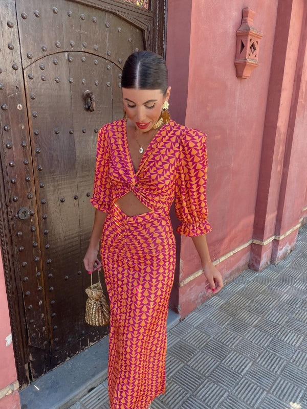 Lara™ | Summer Midi Dress – Bright, Flattering & Effortlessly Elegant