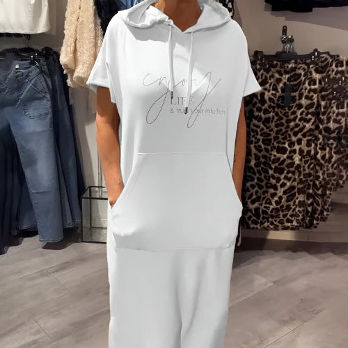 Mia™ | Casual dress with hood and feminine fit